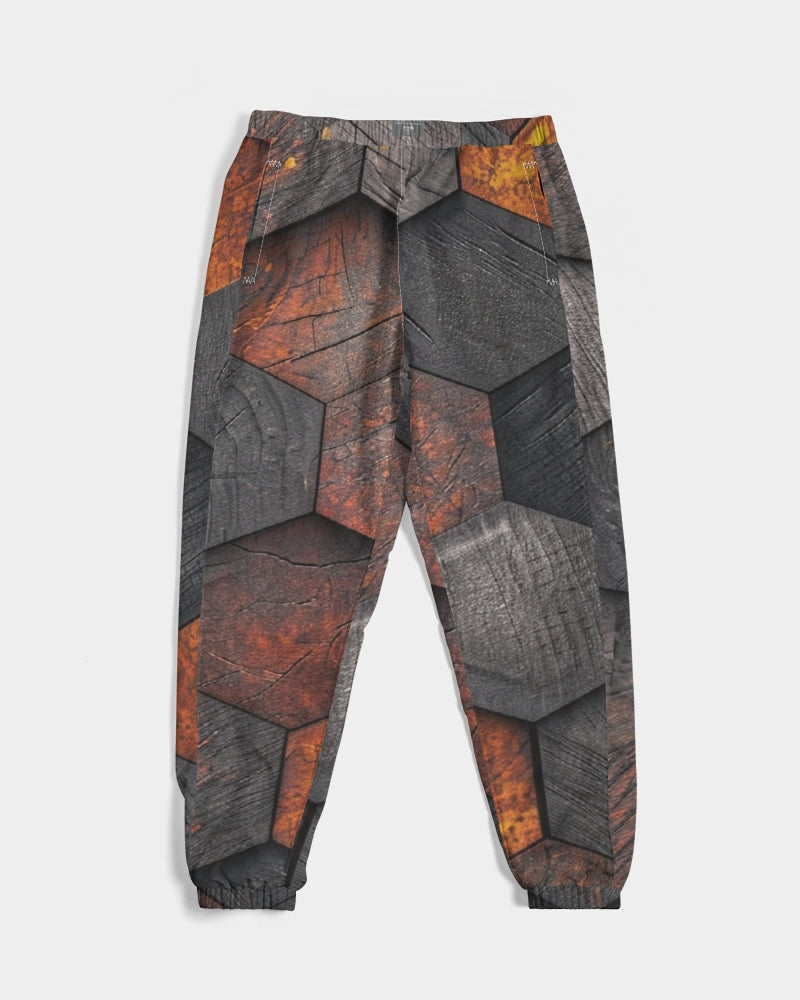 Cool stone hexagon patten 3D Men's All-Over Print Track Pants