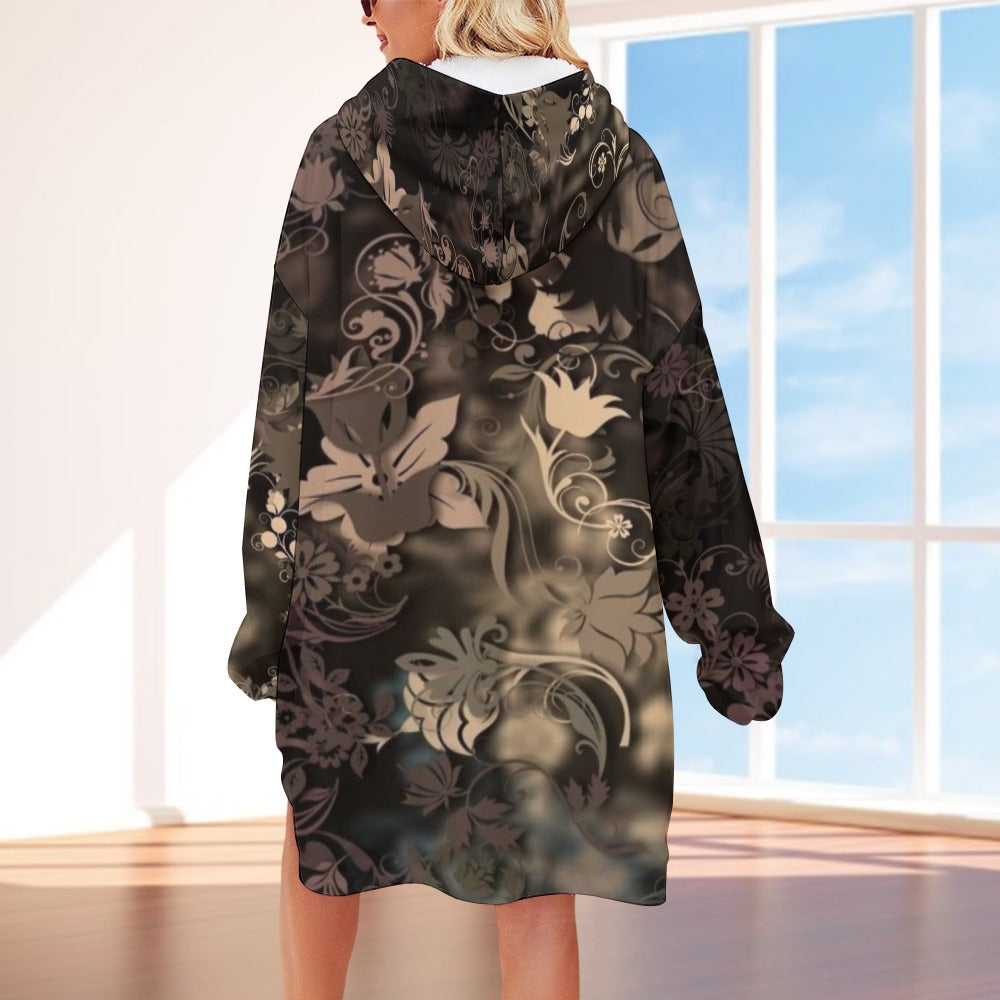 Women's Adult Hooded Blanket Shirt