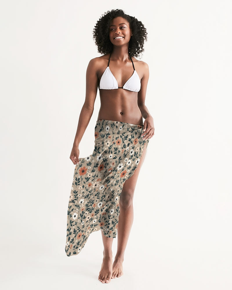 Busy and pretty All-Over Print Swim Cover Up