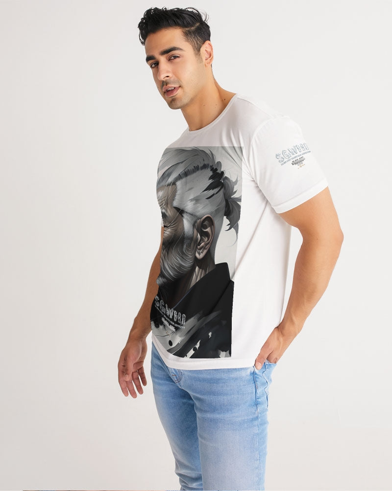 Handsome Asian brother pink painted portrait Men's All-Over Print Tee