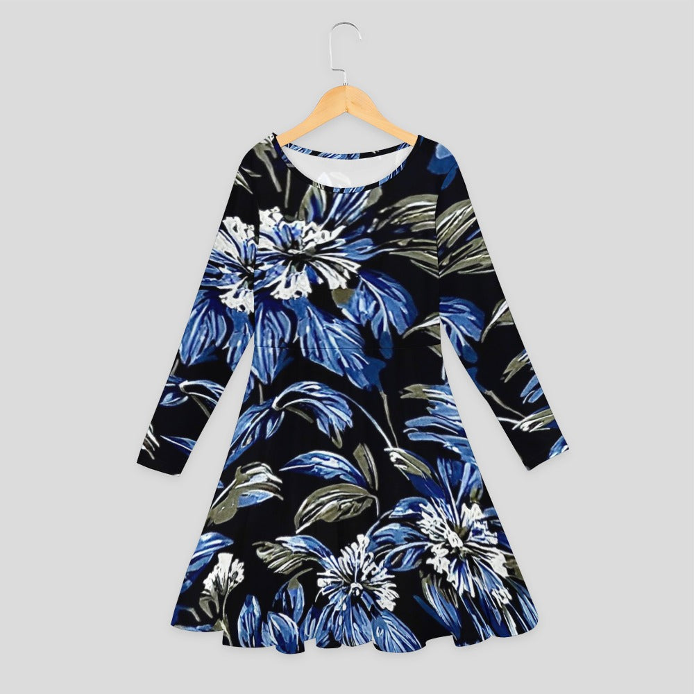 Girls' long sleeve dress