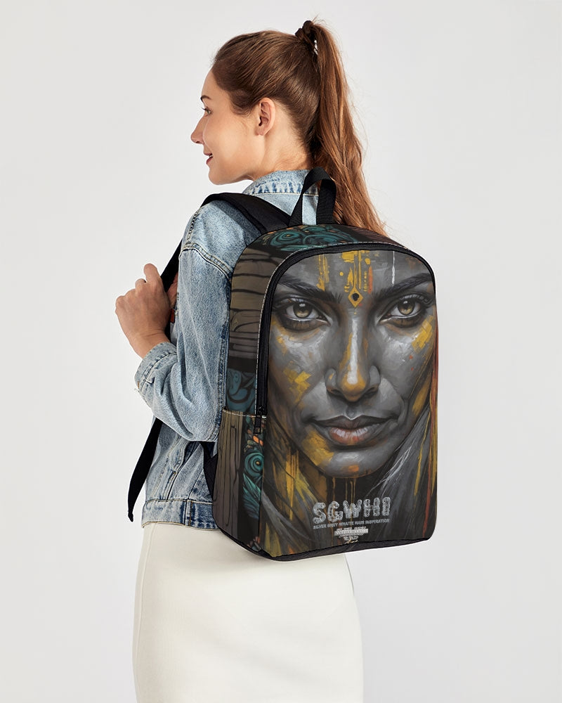 South Asian silver grey white hair sisters portrait [3] Back To Basics School Backpack