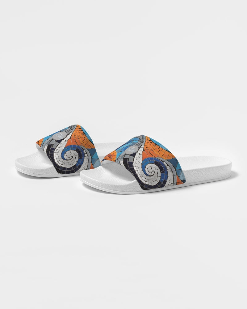 Beautiful Mosaic White Sister  Men's Slide Sandal