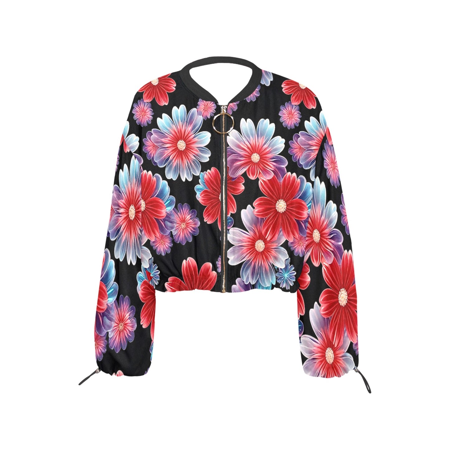 Women's Chiffon Cropped Jacket (Model H30)