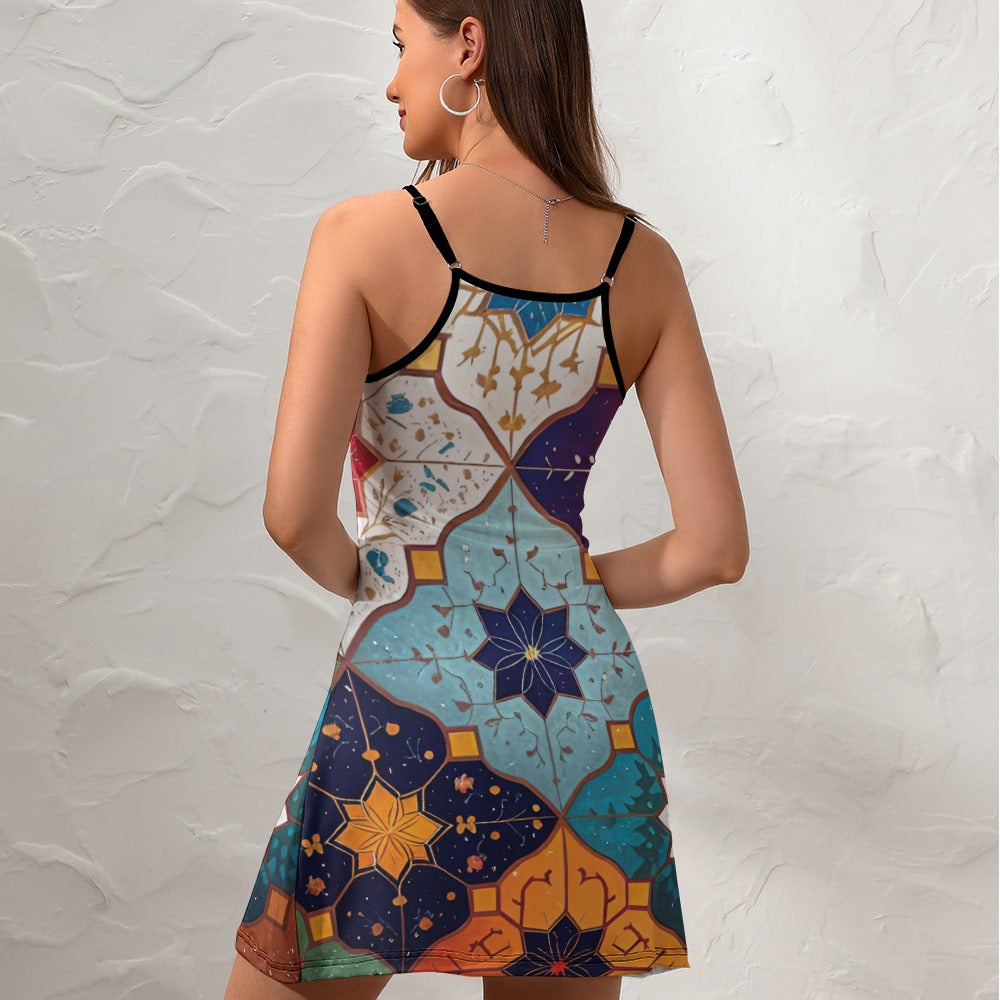 Ladies Personality Slim Sling Dress