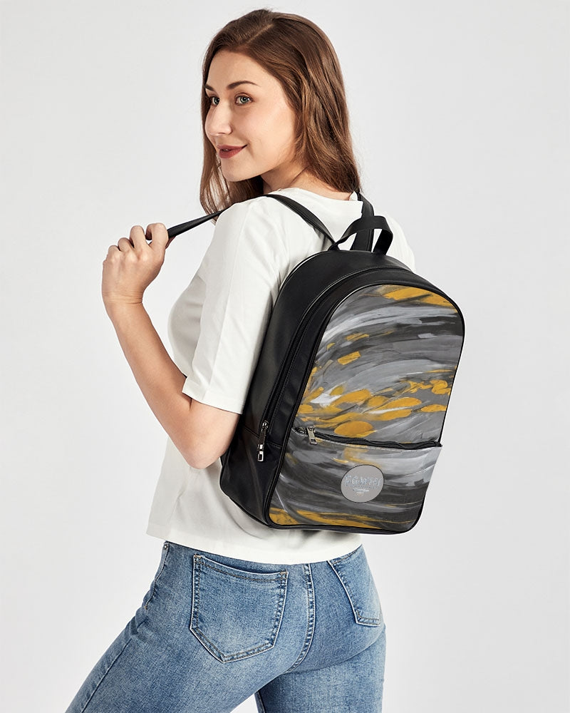 Black Sister Collection [Part 1 ] Classic Faux Leather Backpack