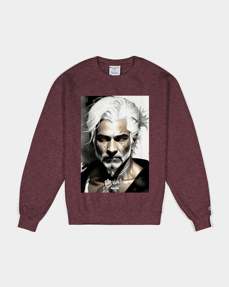 Handsome Silver grey Indian ink Portrait Unisex Sweatshirt | Champion