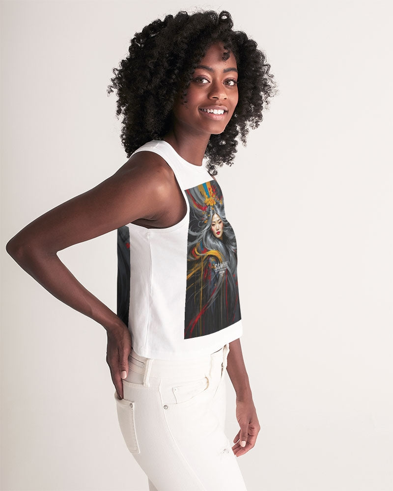 Asian collection [Part 1] Women's All-Over Print Cropped Tank