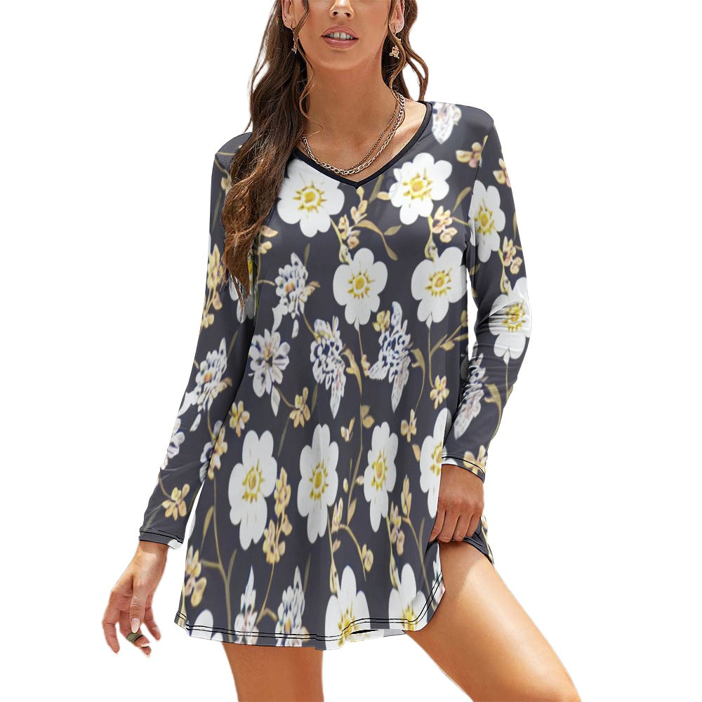 Long Sleeve Loose Dress