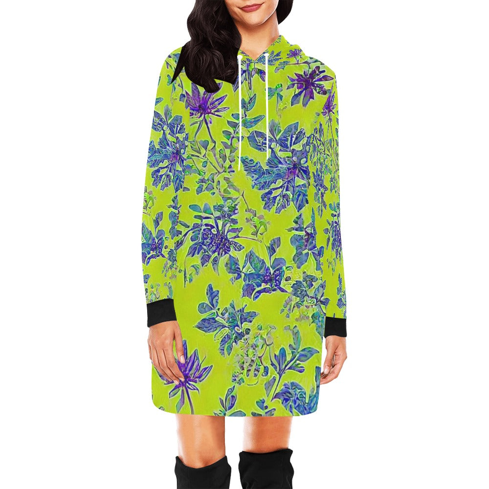 Women's All Over Print Hoodie Mini Dress (H27)