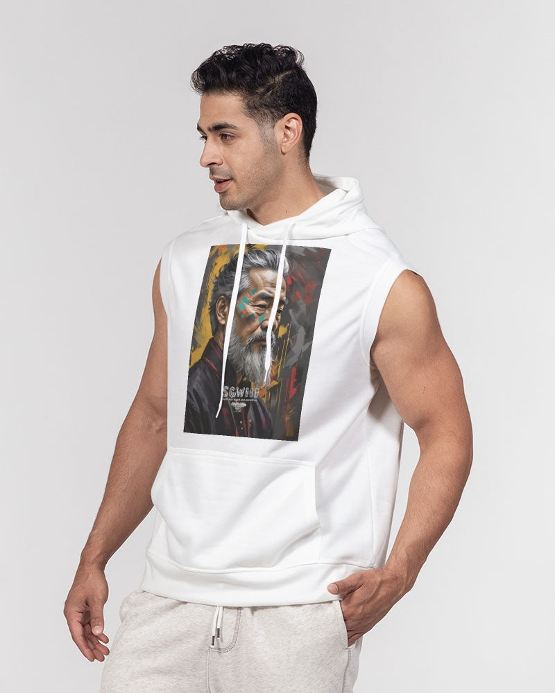 Asian Knight Men's All-Over Print Heavyweight Sleeveless Hoodie