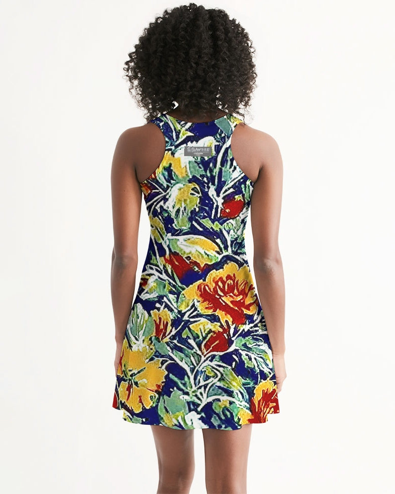 Painted floor design Women's All-Over Print Racerback Dress