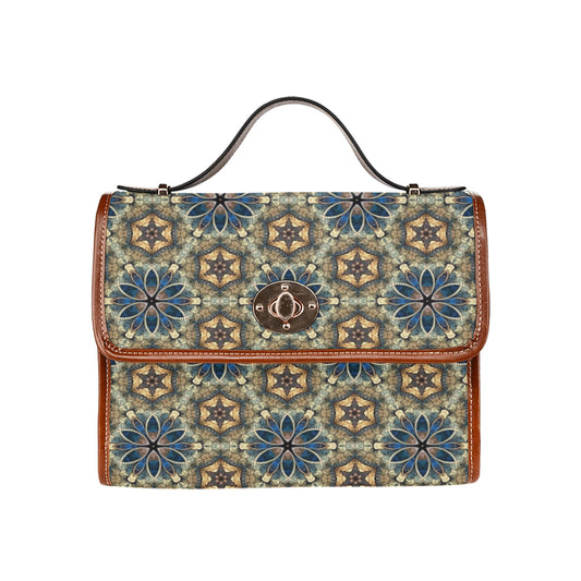 Waterproof Canvas Bag-Brown (All Over Print) (1641)