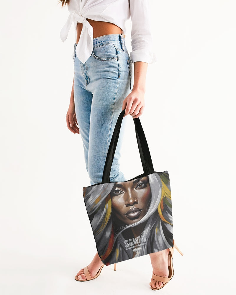 Black Sister Collection [Part 1 ] Canvas Zip Tote