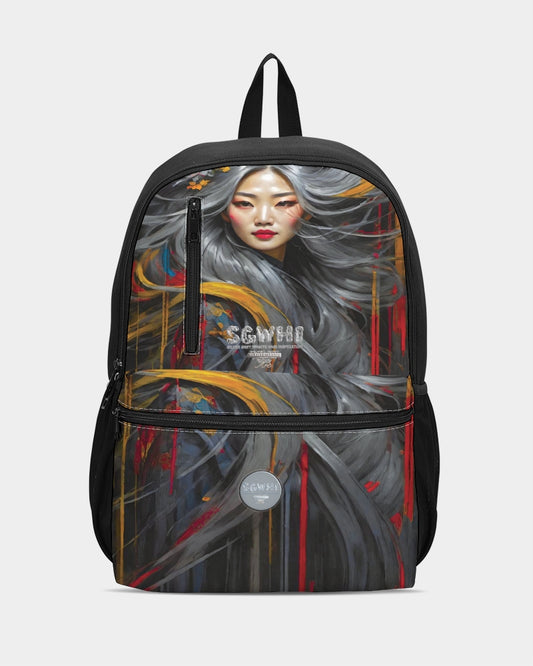 Asian collection [Part 1] Duo-Zip Front Canvas Backpack