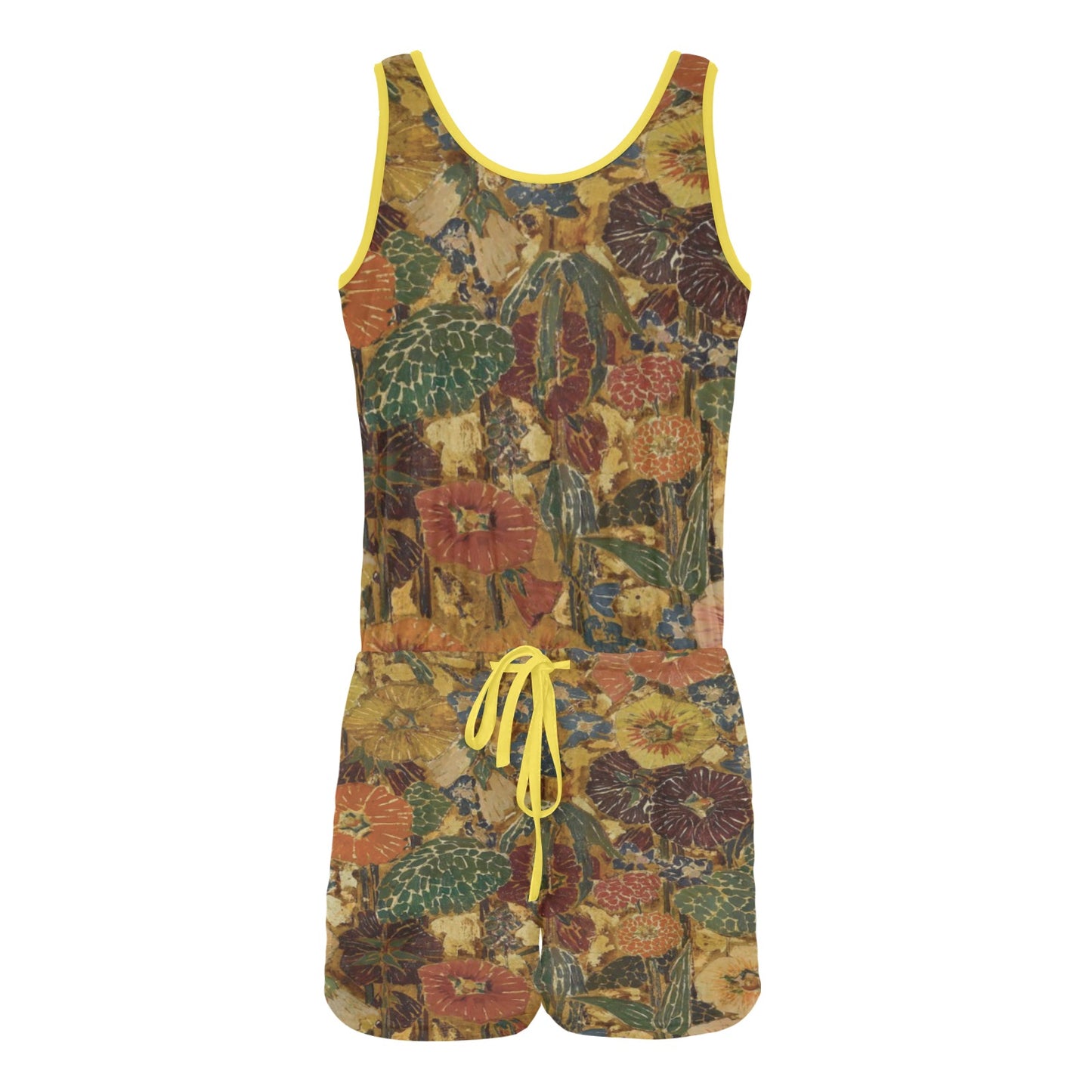 All Over Print Vest Short Jumpsuit (Sets 15)