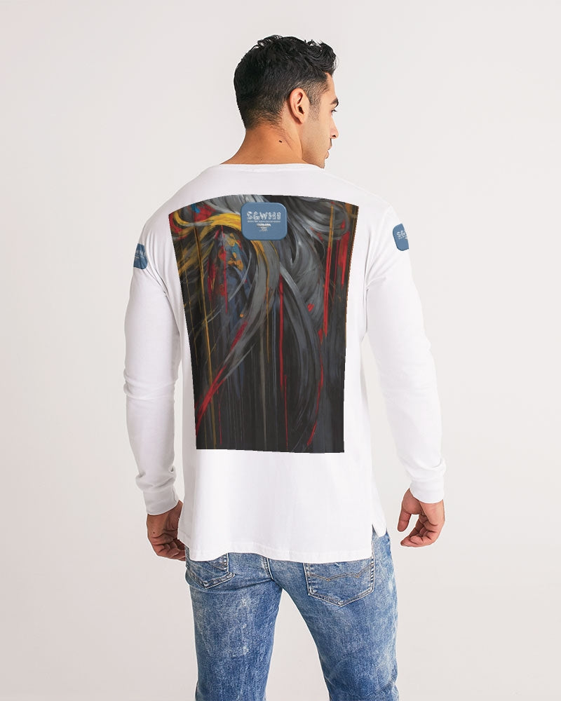 White Knight, Men's All-Over Print Long Sleeve Tee