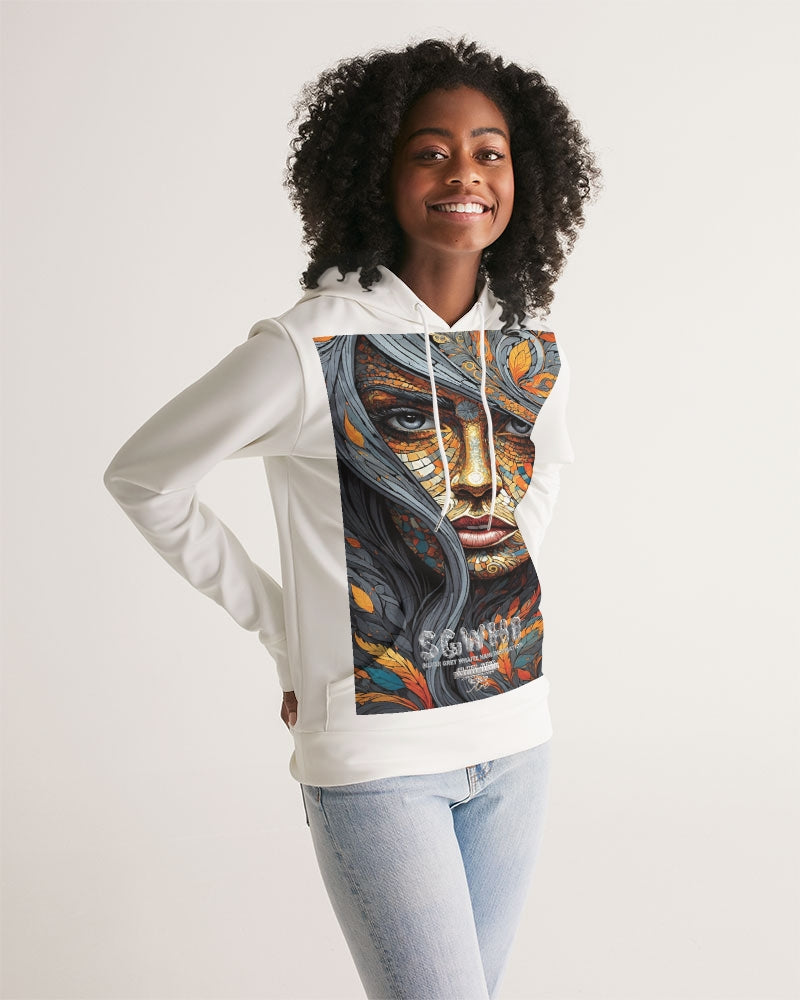 Beautiful Mosaic White Sister  Women's All-Over Print Hoodie