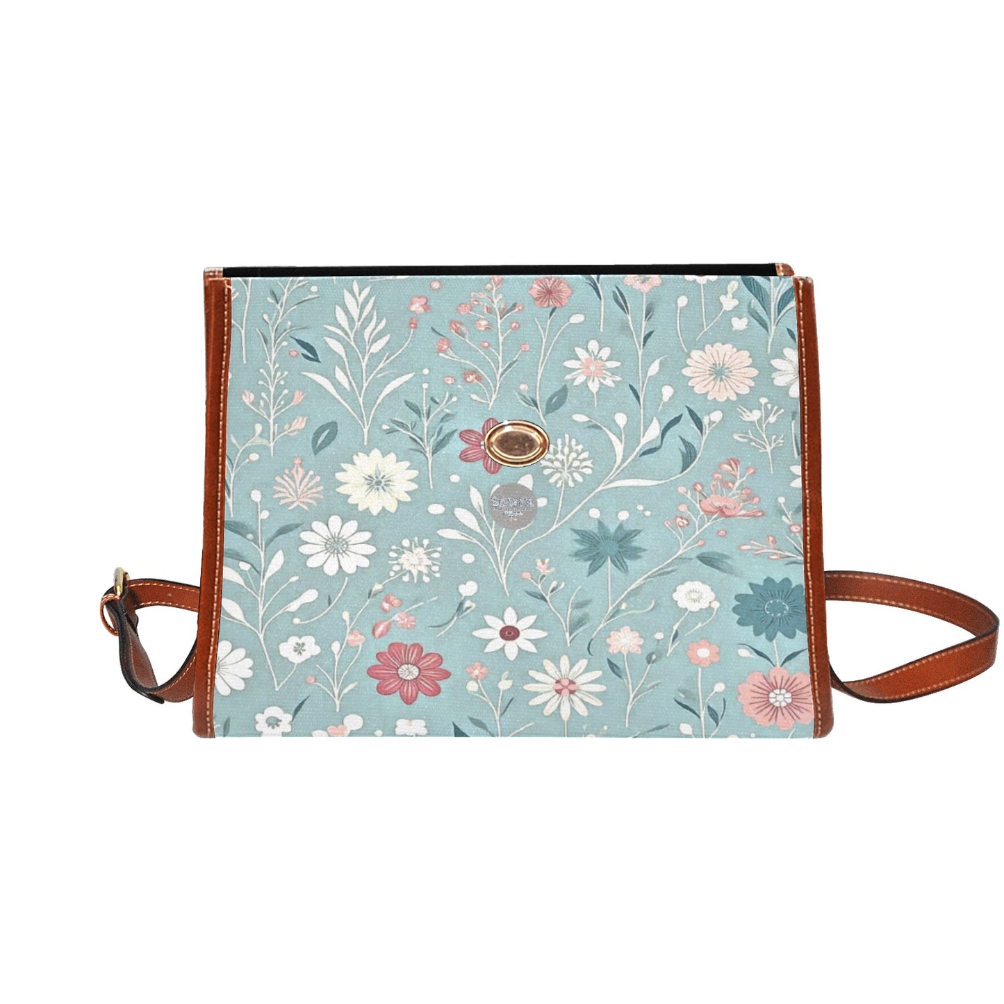 Waterproof Canvas Bag-Brown (All Over Print) (1641)