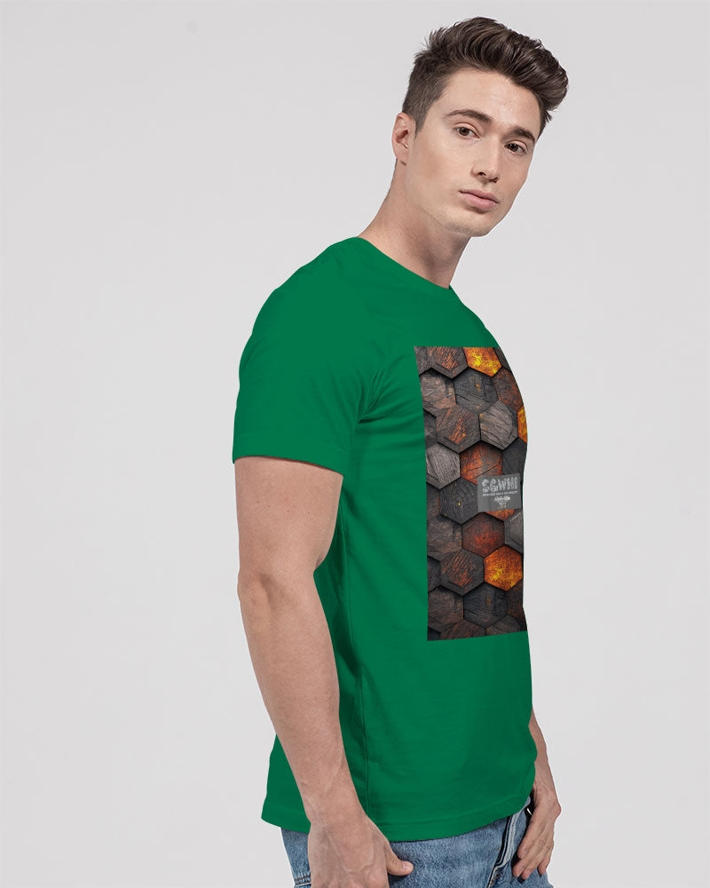 Cool stone hexagon patten 3D Unisex Jersey Tee | Bella + Canvas