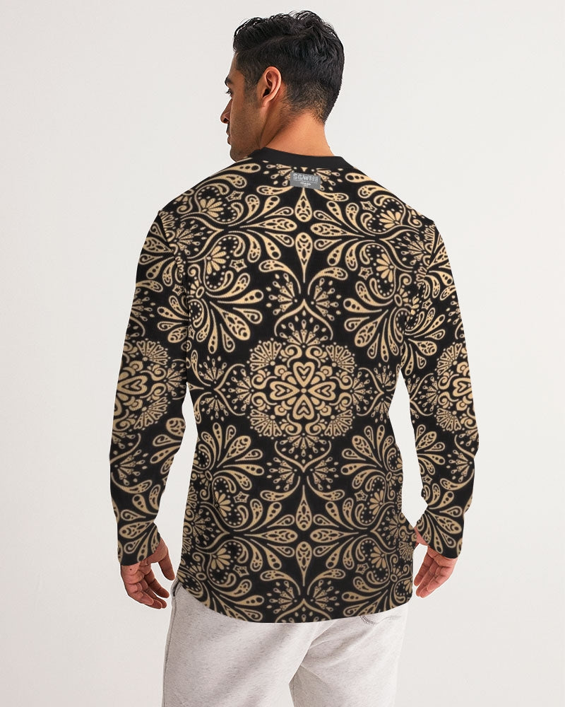 Man of Elegance Men's All-Over Print Long Sleeve Sports Jersey