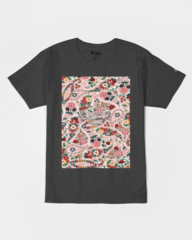 Pink abstract Pretty Sisters Unisex Tee | Champion