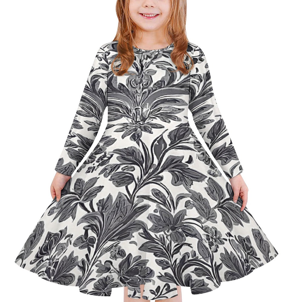 Girls' long sleeve dress