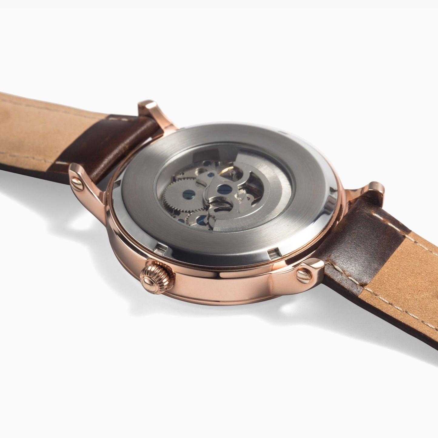 Silver grey white hair inspiration  Unisex Automatic Watch (Rose Gold)