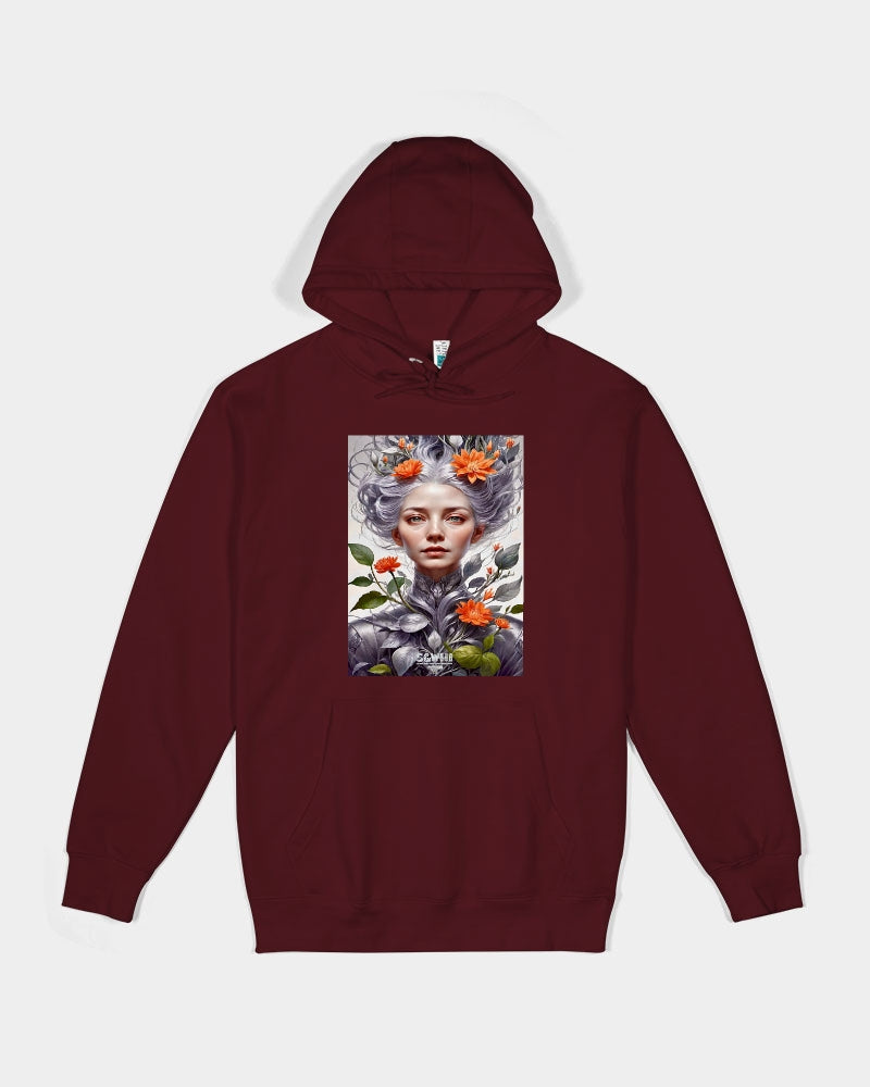 Beautiful white sister grey hair blossom Unisex Premium Pullover Hoodie | Lane Seven