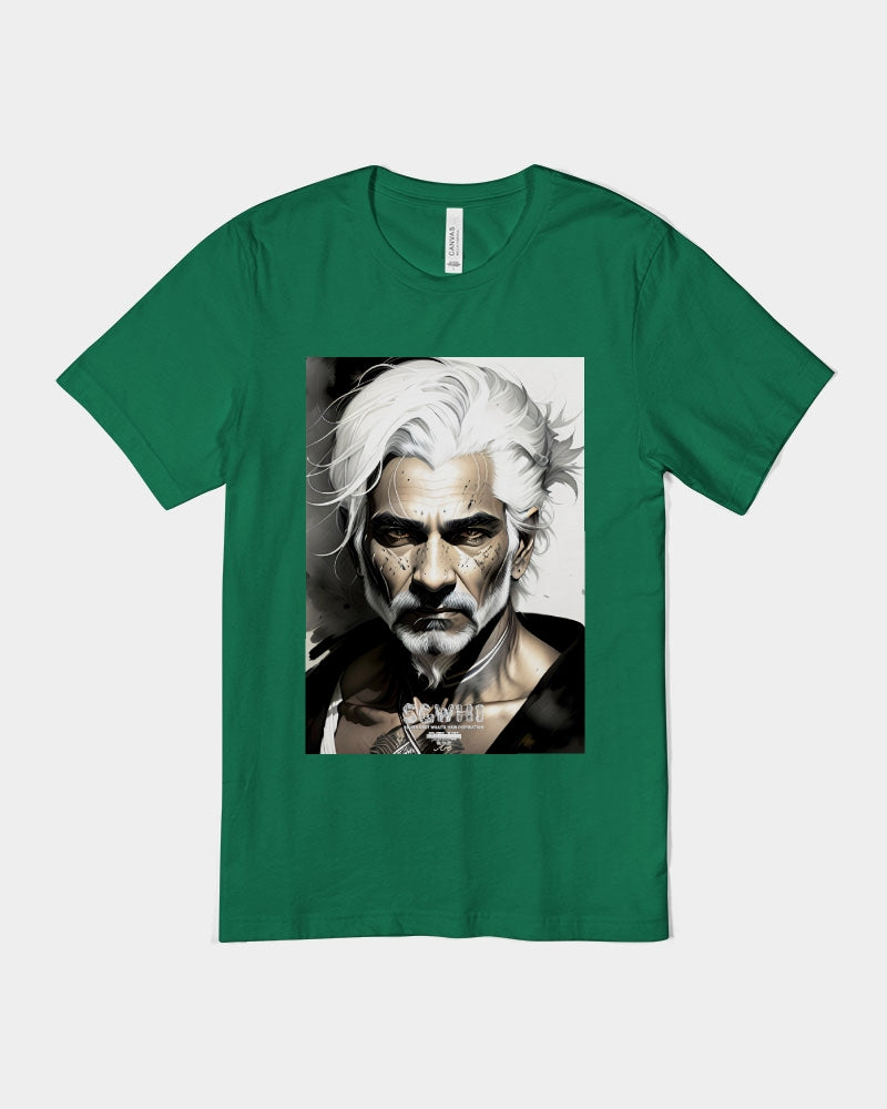 Handsome Silver grey Indian ink Portrait Unisex Jersey Tee | Bella + Canvas