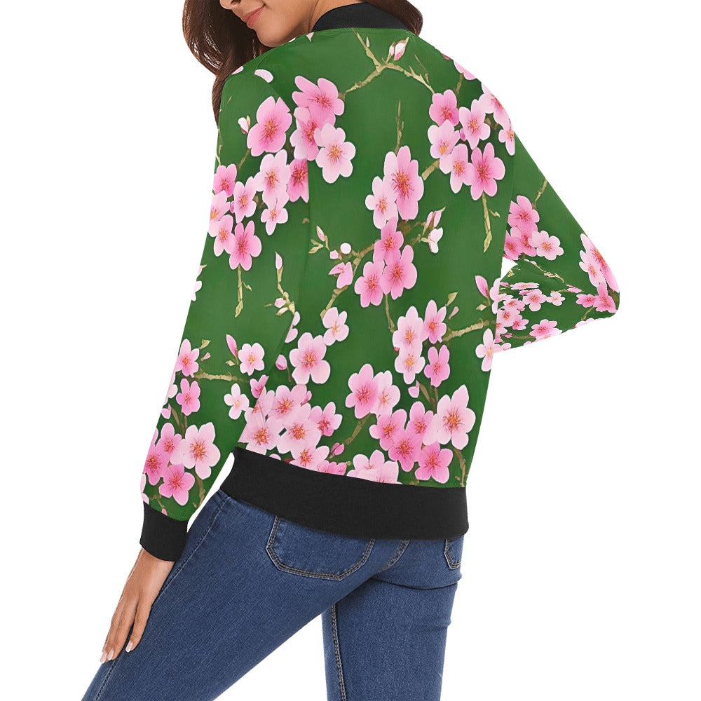 All Over Print Bomber Jacket for Women ( H19)