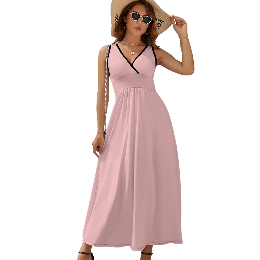 Crystal Rose Temperament Ladies Sleeveless Dress