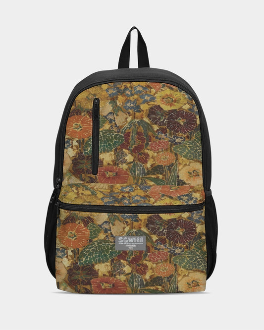 Autumn play Duo-Zip Front Canvas Backpack