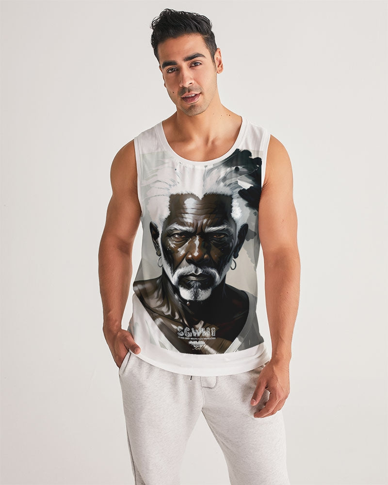 Black silver grey brother  Men's All-Over Print Sport Tank