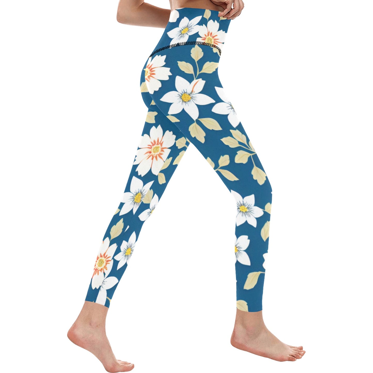 Women's High-Waisted Leggings (Model L36)