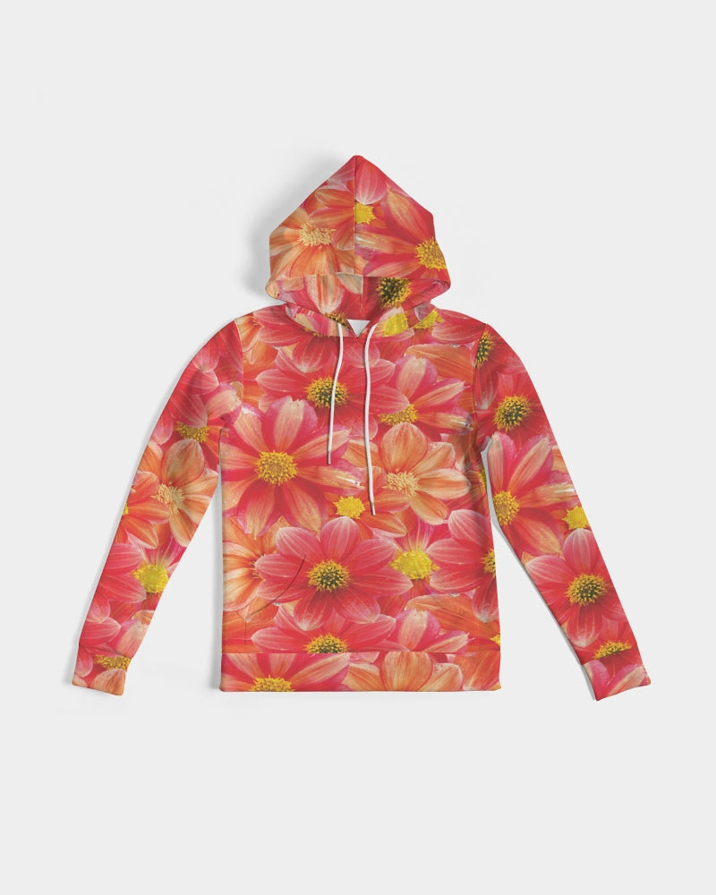 Beautiful blood orange flower design Women's All-Over Print Hoodie