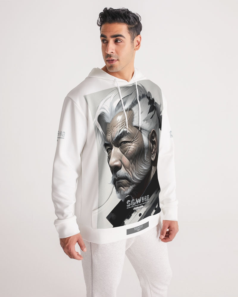 Handsome Asian brother pink painted portrait Men's All-Over Print Hoodie