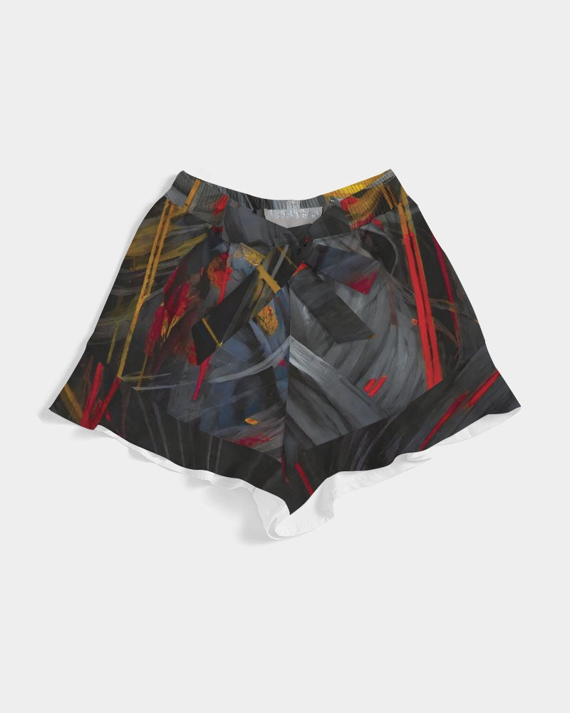 Asian collection [Part 1] Women's All-Over Print Ruffle Shorts