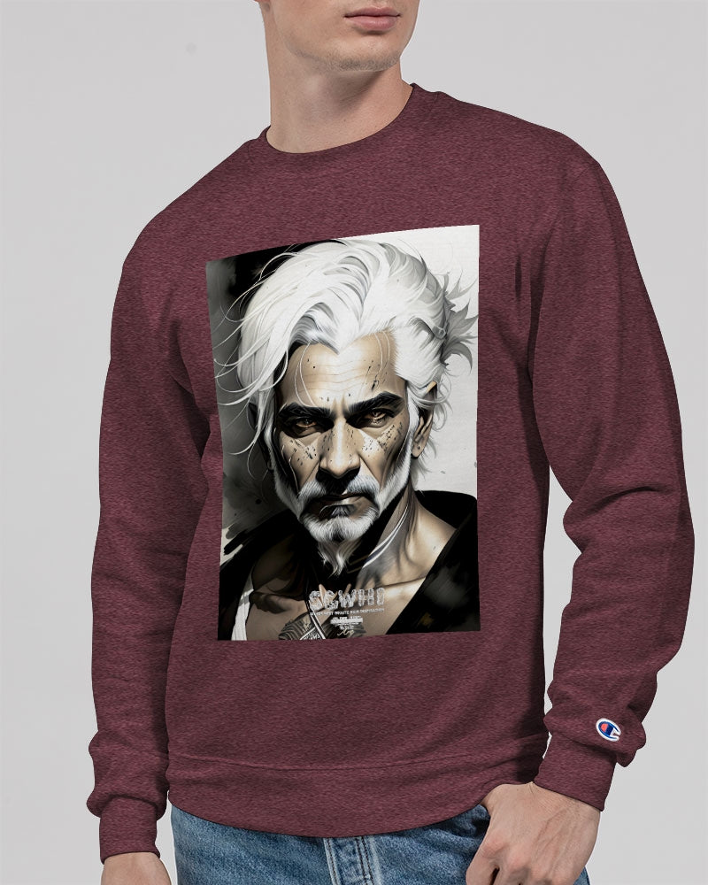 Handsome Silver grey Indian ink Portrait Unisex Sweatshirt | Champion