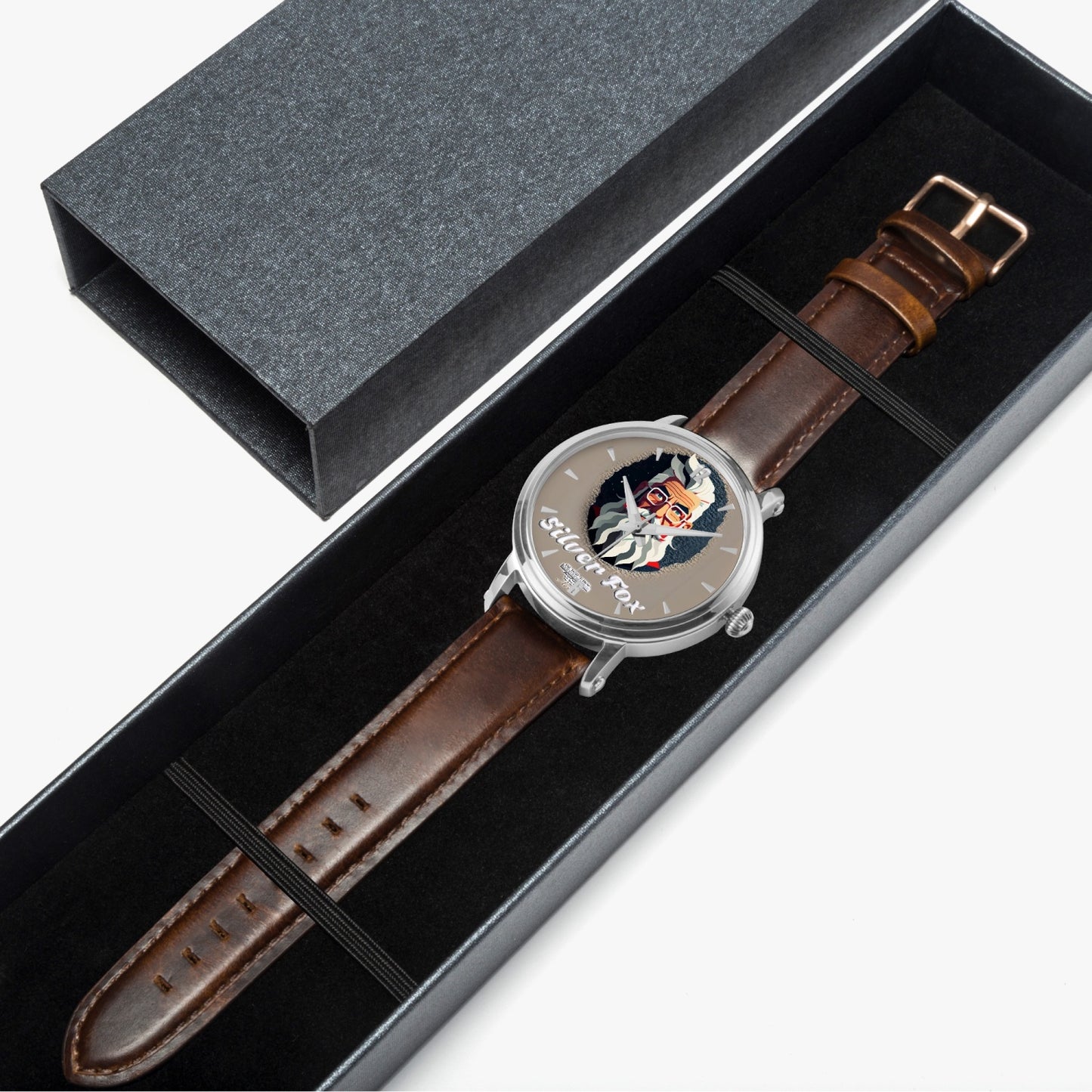 Silverfox. 46mm Unisex Automatic Watch (Silver)