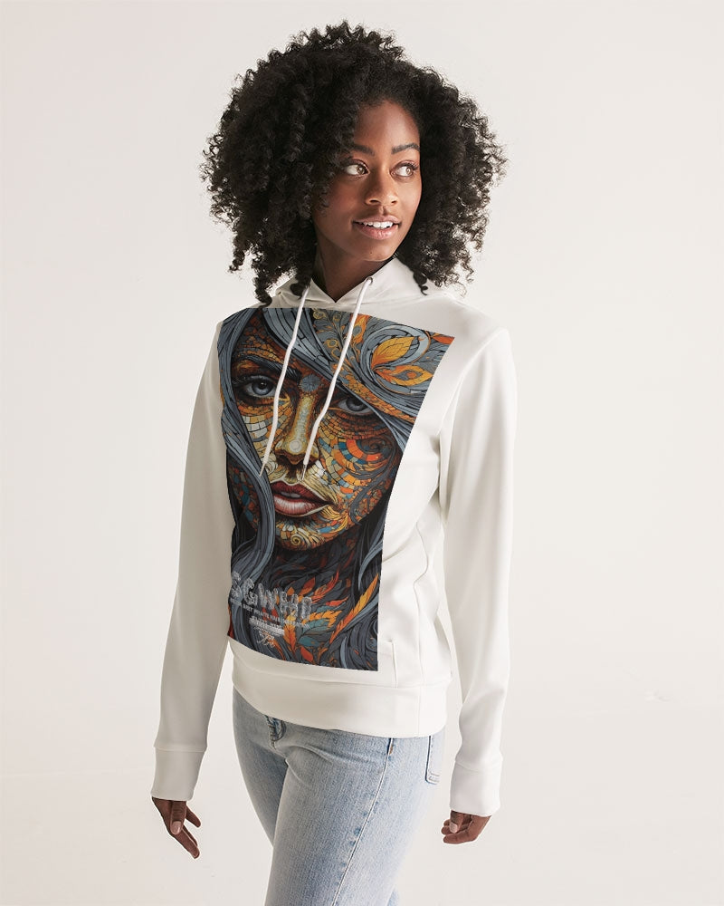 Beautiful Mosaic White Sister  Women's All-Over Print Hoodie