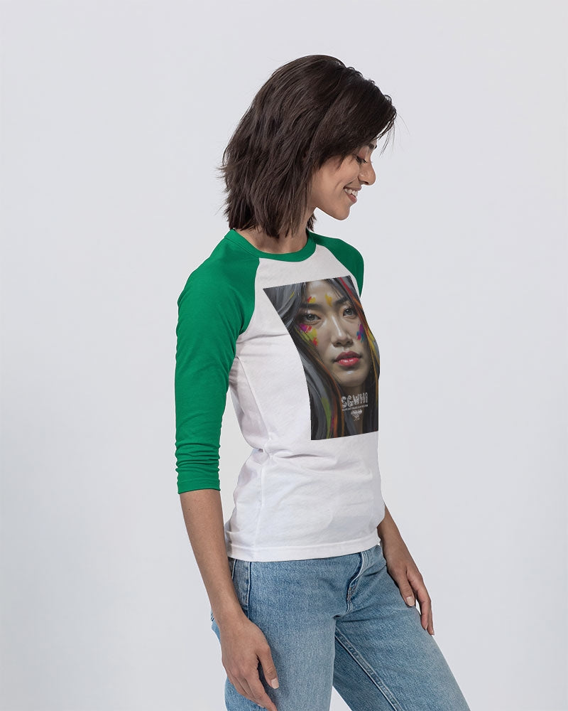 Asian Collection (Part 2 ) Unisex Three-Quarter Sleeve Baseball Tee | Bella + Canvas