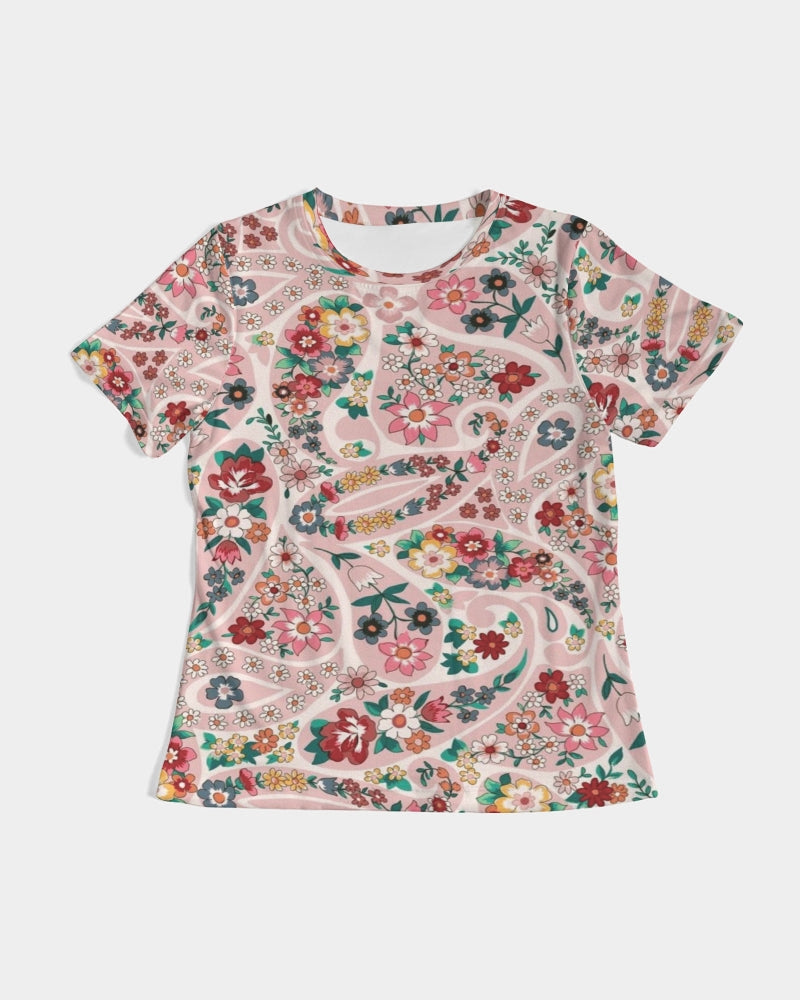 Pink abstract Pretty Sisters Women's All-Over Print Tee