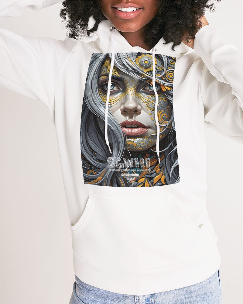 Sweet Silver Yellow Flower Grey Hair sister.[Part three] Women's All-Over Print Hoodie