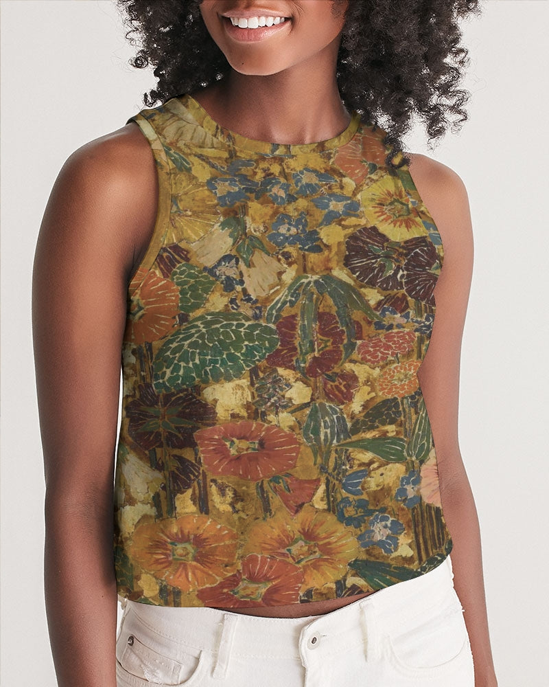 Autumn play Women's All-Over Print Cropped Tank