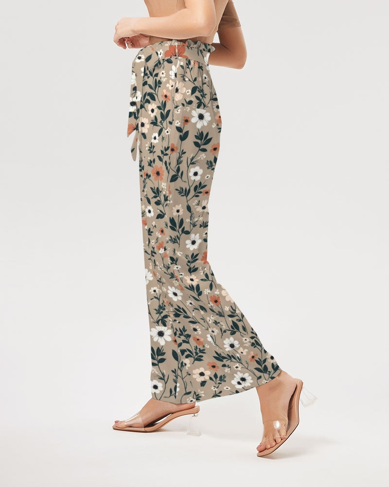 Busy and pretty Women's All-Over Print High-Rise Wide Leg Pants