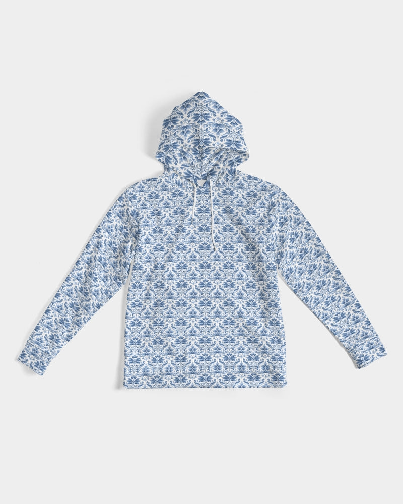 light blue Royal patten  Men's All-Over Print Hoodie