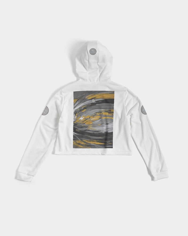 Black Sister Collection [Part 1 ] Women's All-Over Print Cropped Hoodie