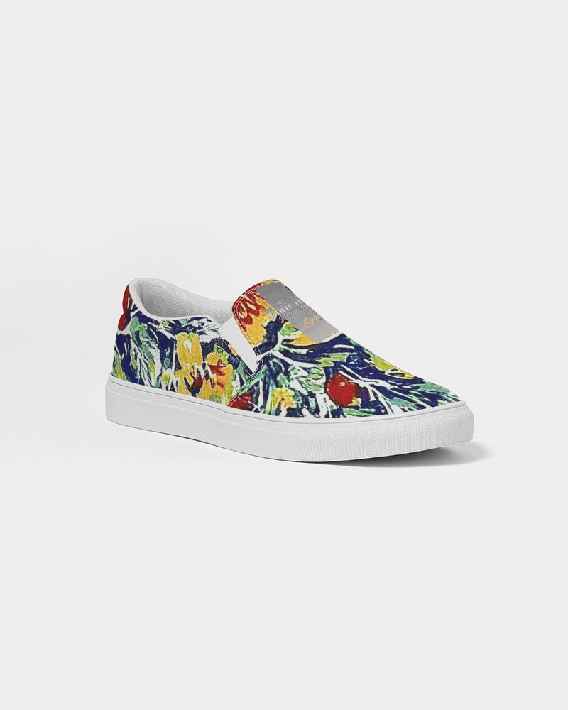 Painted floor design Women's Slip-On Canvas Shoe