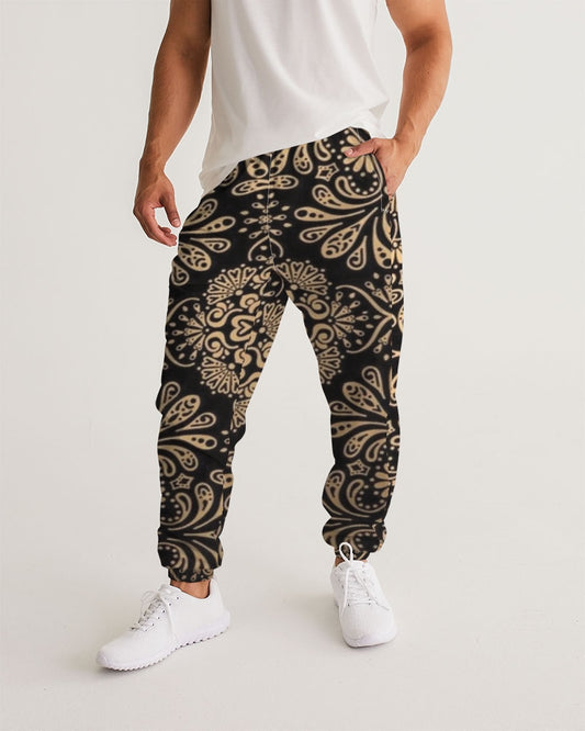 Man of Elegance Men's All-Over Print Track Pants